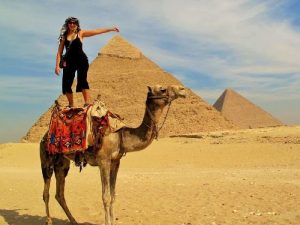 Турст, верблюд и пирамида фото
